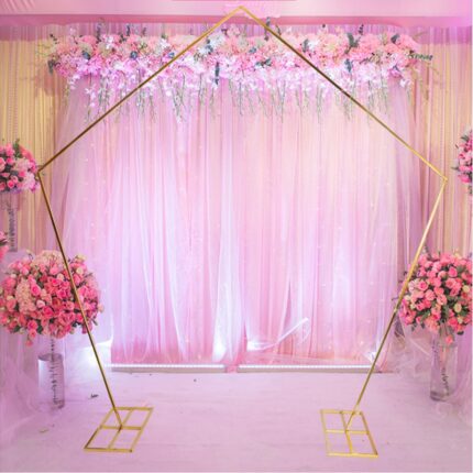 New Wedding Props Geometric Iron Art Frame