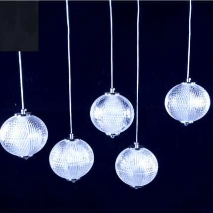 Five-headed Crystal Lantern Pendant Light