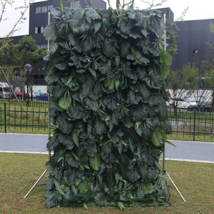 Customized 5D fabric bottom simulation plant wall Flower Backdrop Stage Table Popular Event Decorated Artificial plant